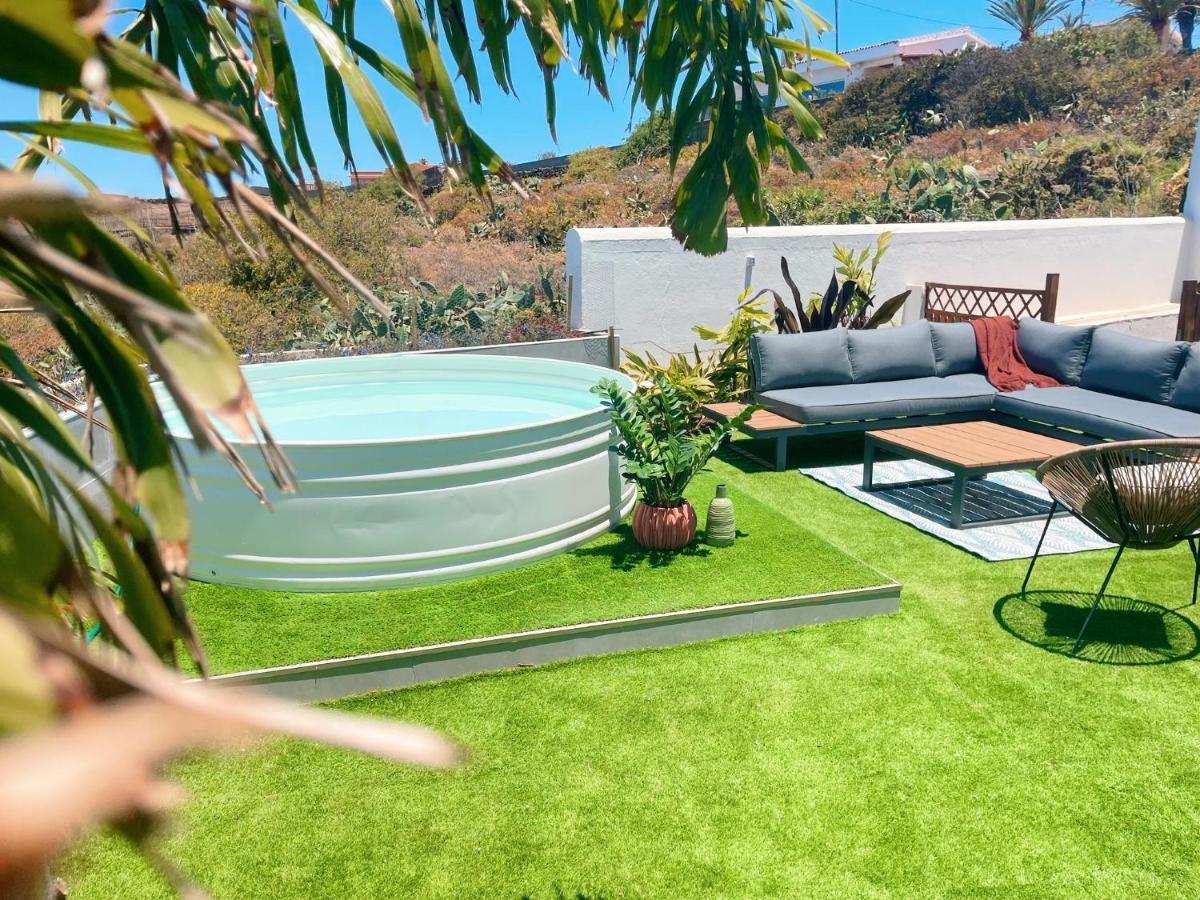 Casa Con Piscina Y Jardin Con Vistas Al Mar Villa Puerto de la Madera Kültér fotó