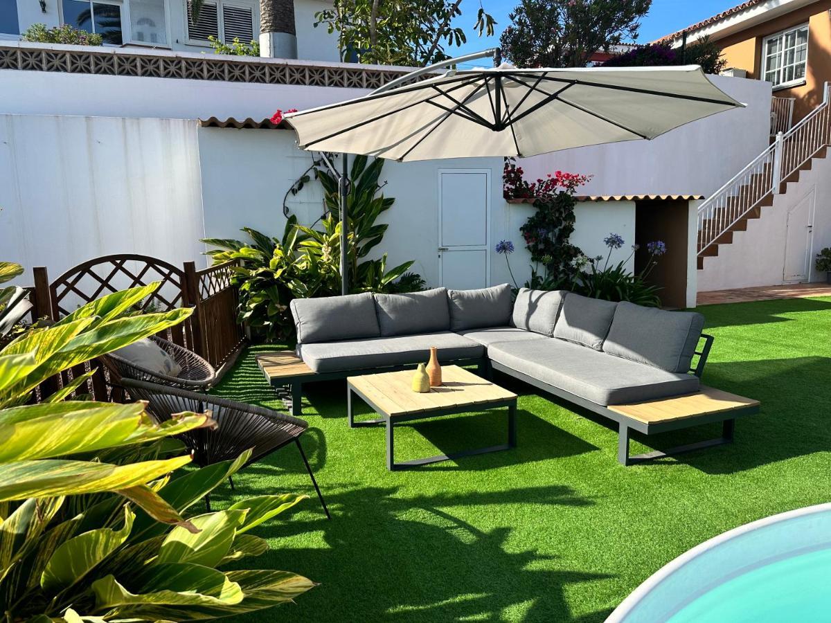 Casa Con Piscina Y Jardin Con Vistas Al Mar Villa Puerto de la Madera Kültér fotó